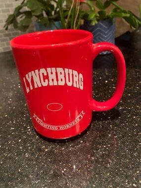 Lynchburg College Fighting Hornets Red Mug NWT